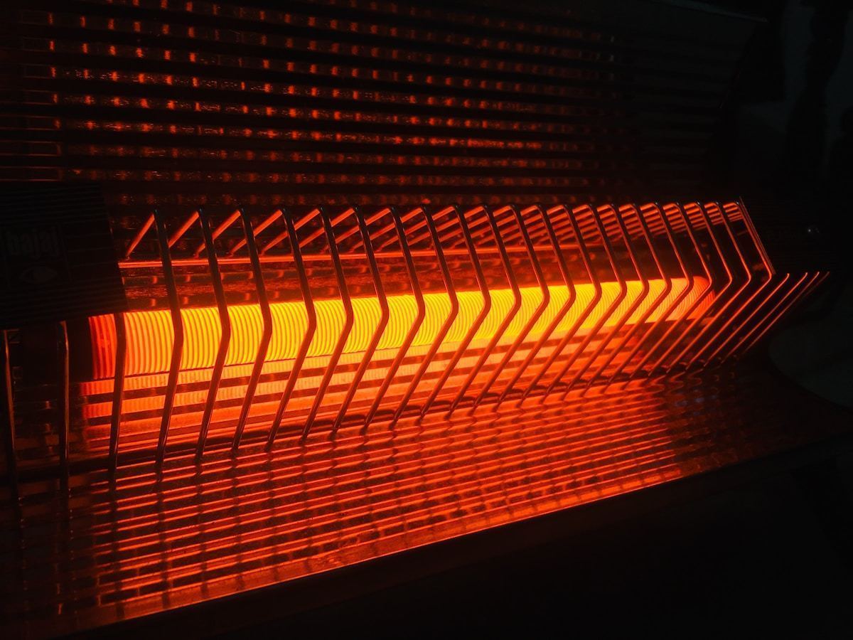 Space heater turned on — one of the most common overload causes for tripping breakers in Stockton homes